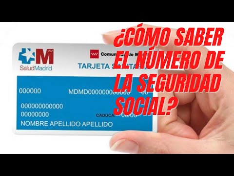 ¿Cuál es el número de afiliación a la Seguridad Social en la tarjeta sanitaria?