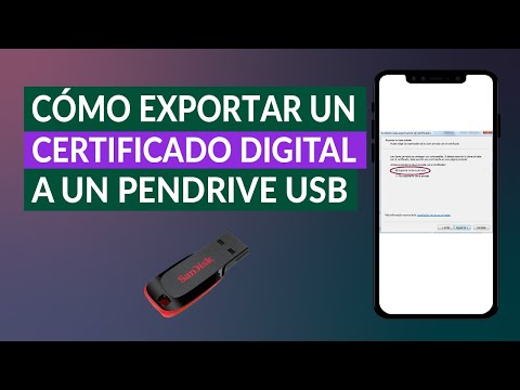Cómo copiar el certificado digital en un pendrive