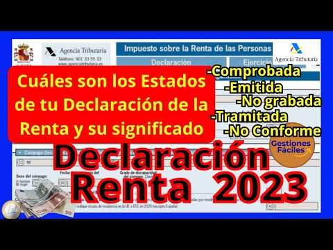 Estados por los que pasa la declaración de la renta en España