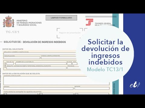 Solicitud de devolución de ingresos indebidos a la TGSS