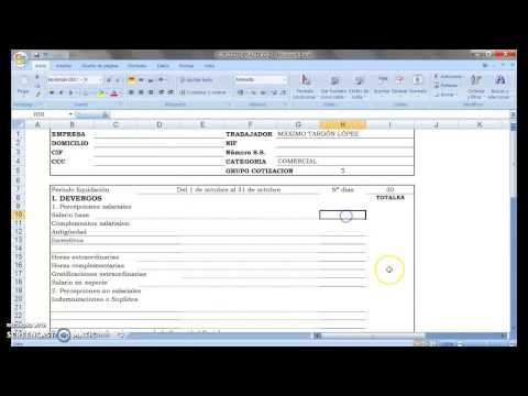 Cómo confeccionar una nómina paso a paso