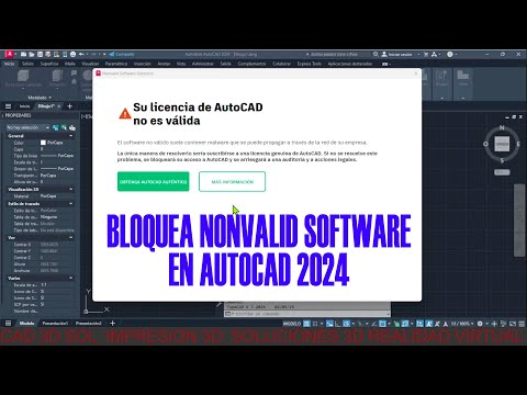 La licencia de AutoCAD que estás usando no es válida