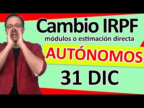 Cambiar de estimación directa a módulos: una opción a considerar