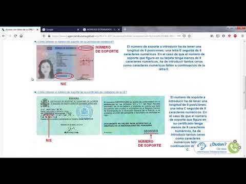 Cómo saber el número de soporte del NIE