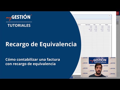 Cómo contabilizar factura recibida con recargo de equivalencia