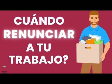 Cuándo debes avisar para dejar un trabajo