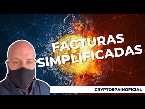 Una factura simplificada, deducible en España
