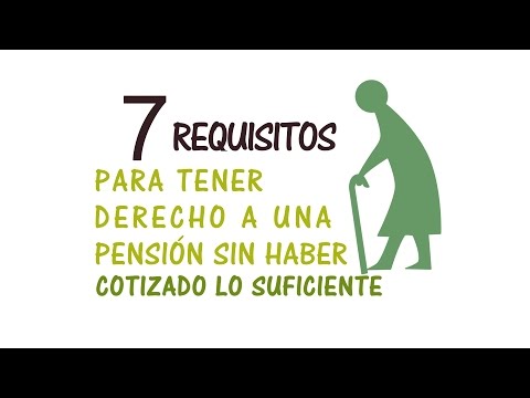 Mínimo de años cotizados para tener derecho a una pensión