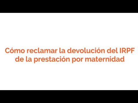 Cómo solicitar la devolución de la prestación por maternidad