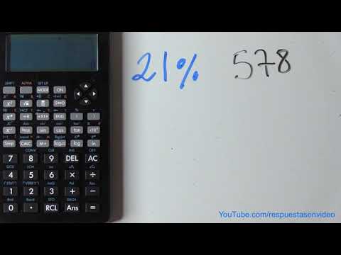 Cómo calcular el IVA del 21% en un importe total