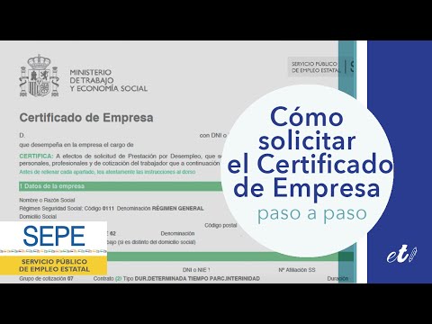 Cómo pedir el certificado de empresa en España