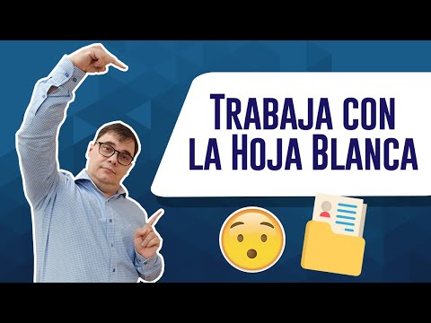 Se puede trabajar con la hoja blanca en España