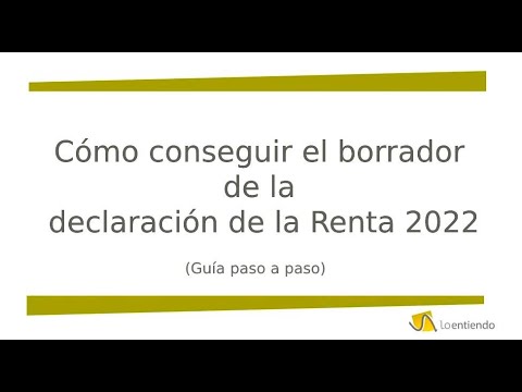 Cuándo se puede sacar el borrador de la renta
