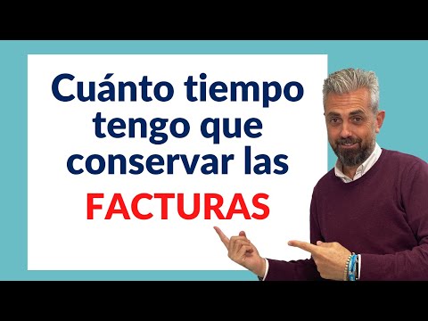¿Cuántos años hay que guardar las facturas de un autónomo?