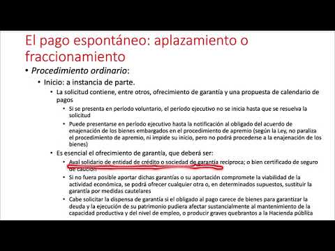 Aplazamiento y fraccionamiento de la deuda tributaria en España