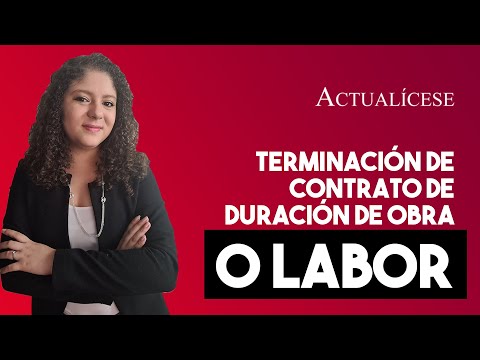 Contrato obra y servicio: Preaviso por parte del trabajador.