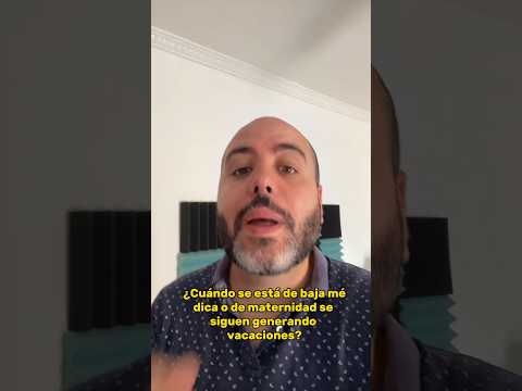 Se generan vacaciones estando de baja por maternidad